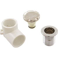 A/C Knob Assembly, Futura, Scallop, Chrome