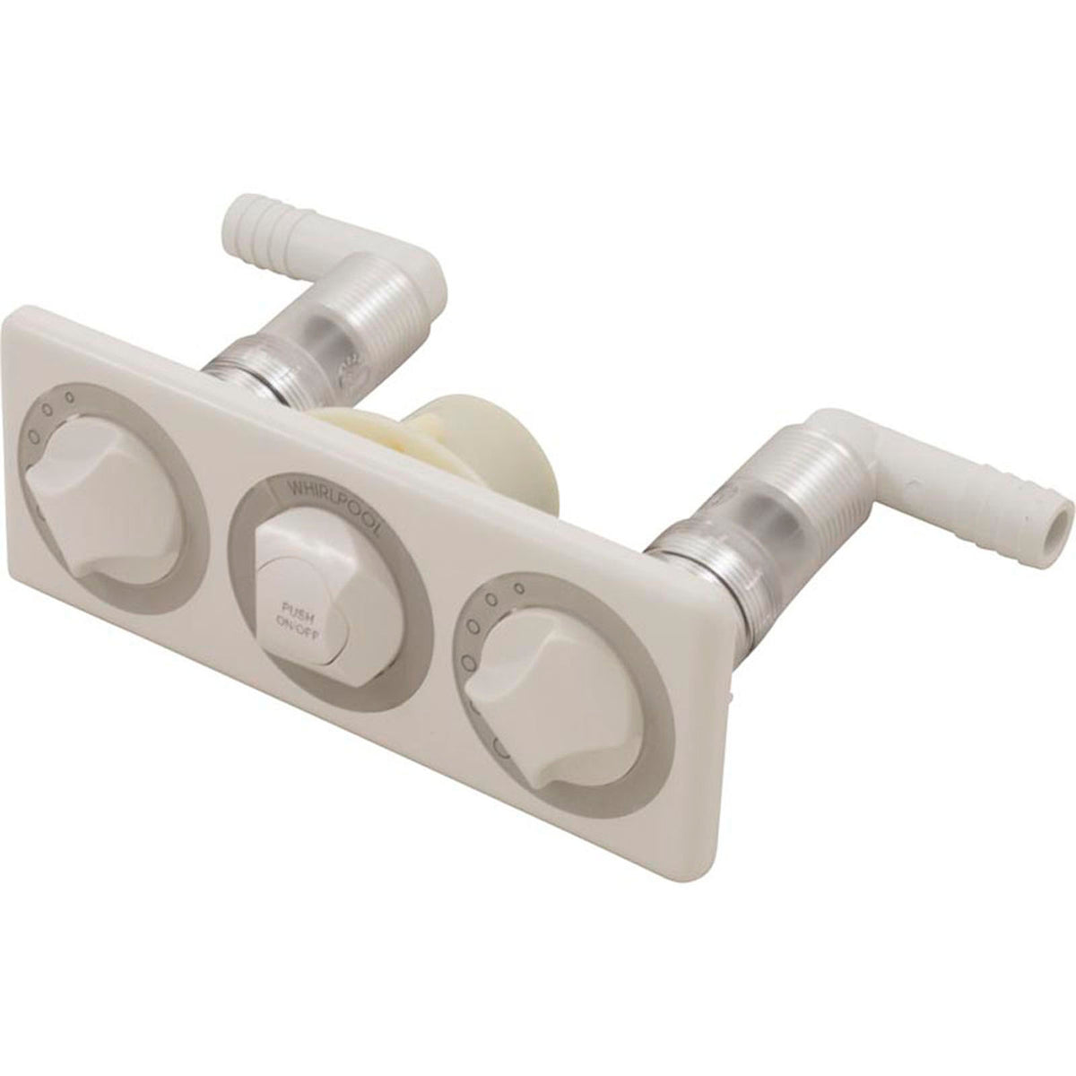 Air Control & On/Off 3 Position Complete Panel, White