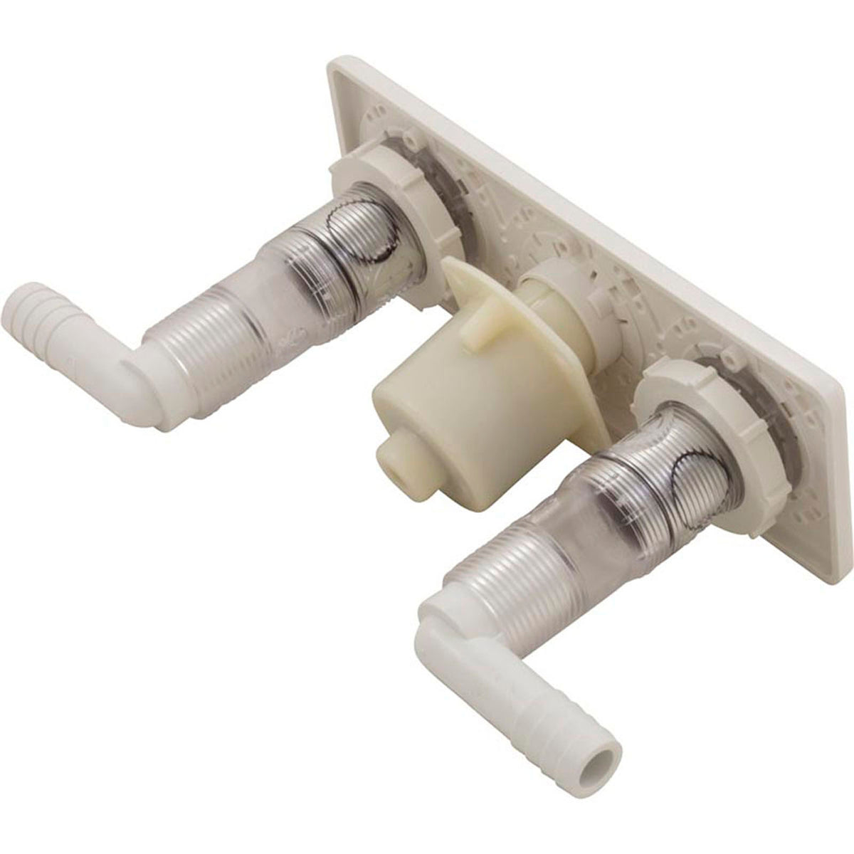 Air Control & On/Off 3 Position Complete Panel, White