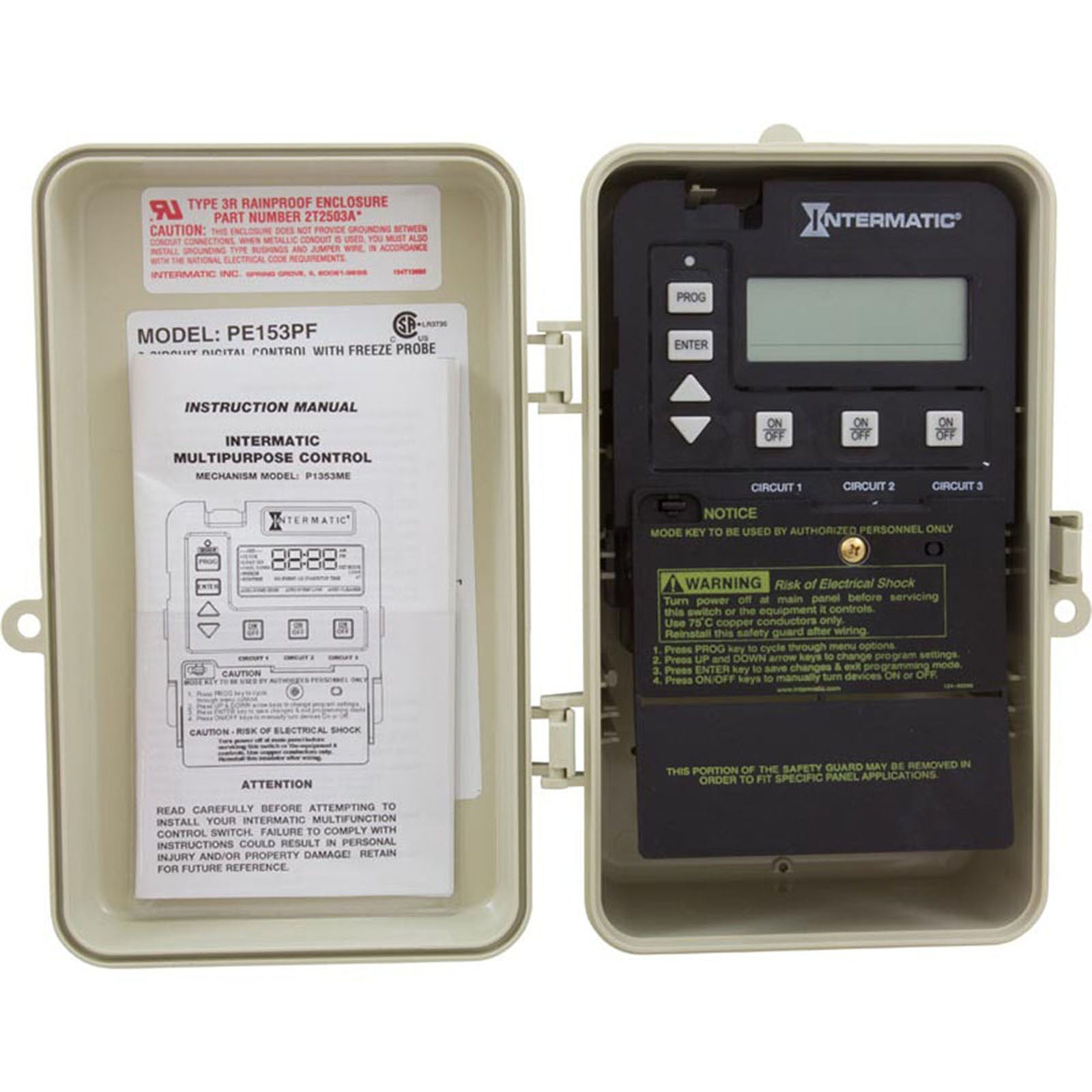 One P1353Me In 9.375 X 5.5 X 3.625 In. Plastic Outdoor Enclo