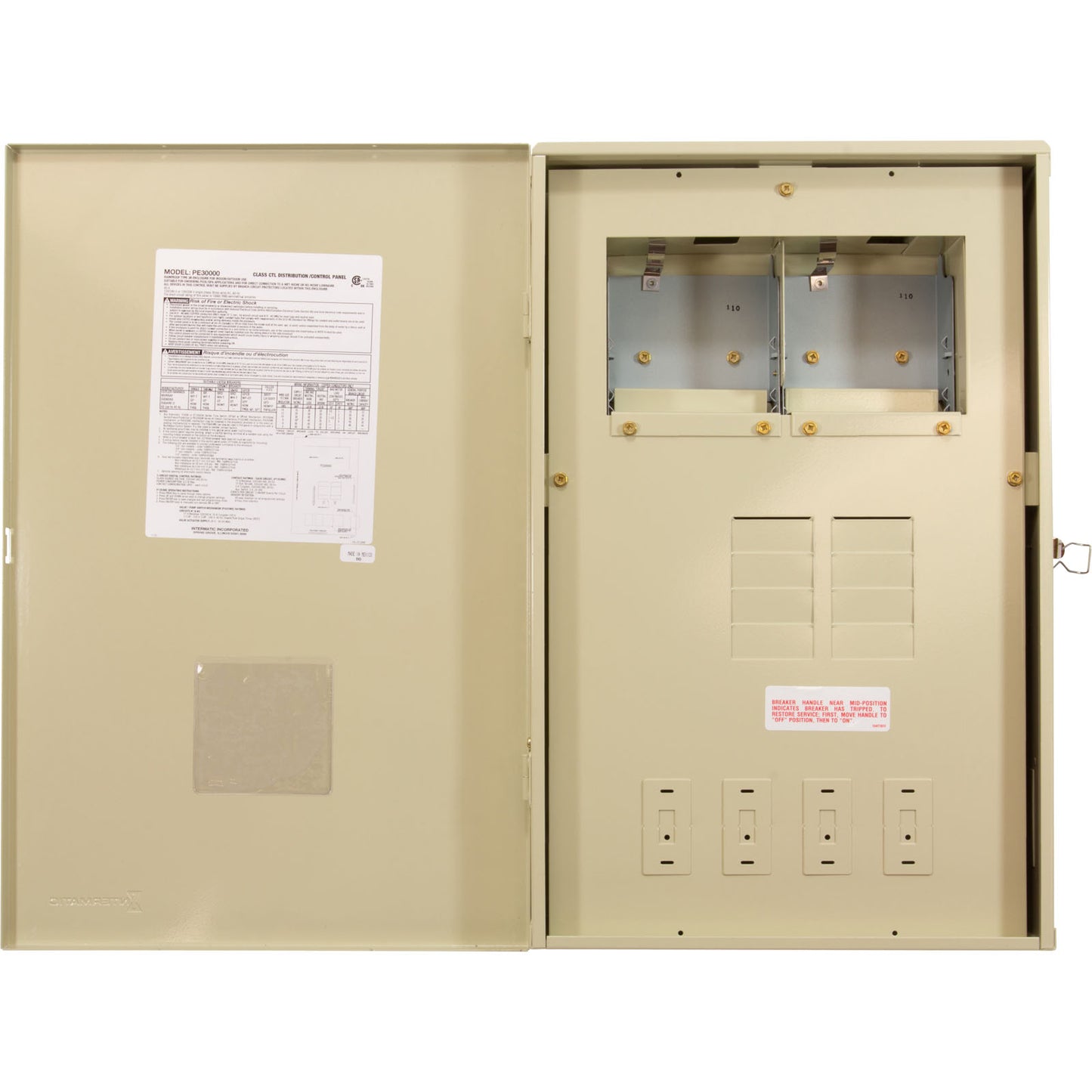 One Empty 22 X 14 X 4.25 In. Pe Outdoor Enclosure With 80 Am