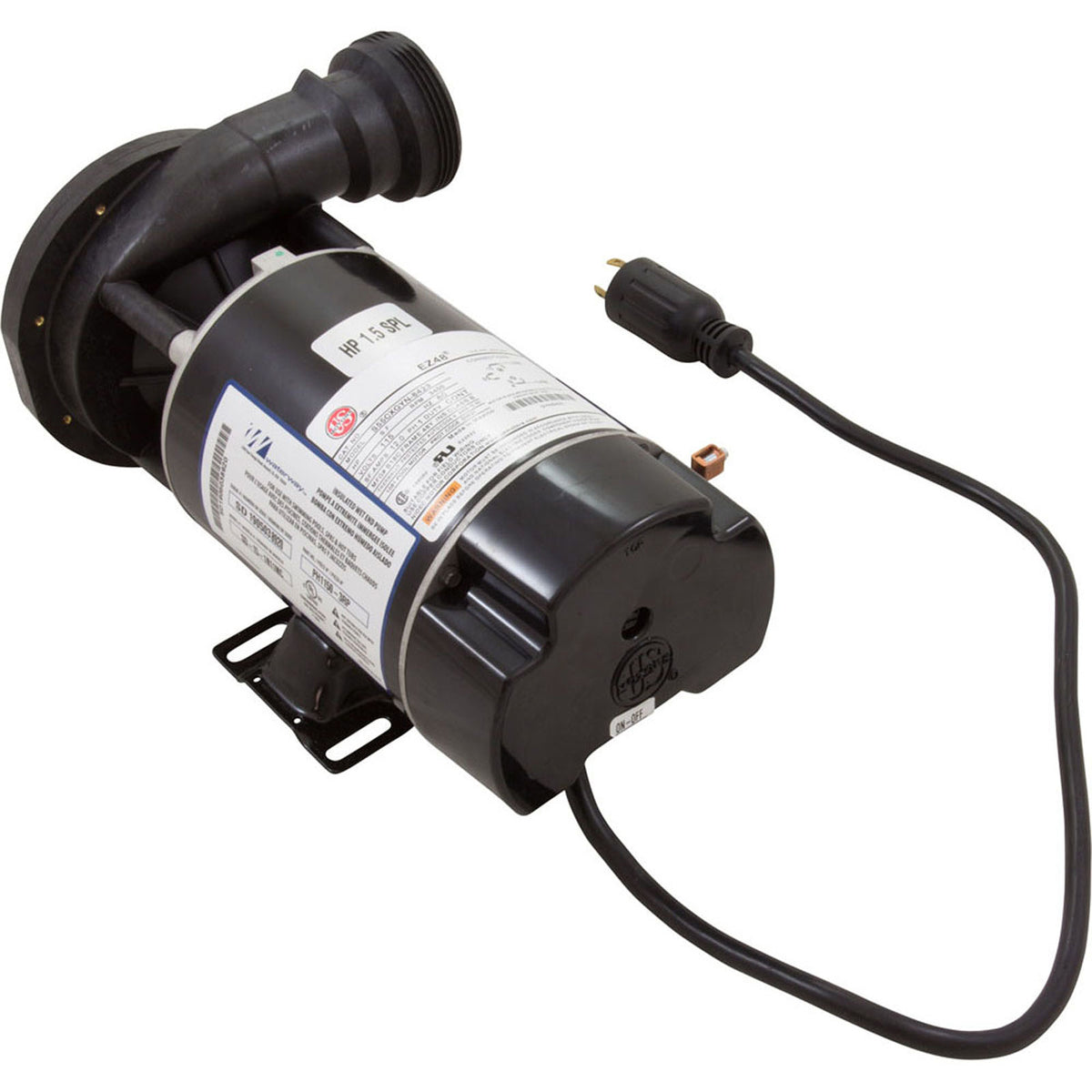 Hf 1.5Hp 115V 1Spd 3Ft Tl 90O Right Less Trap