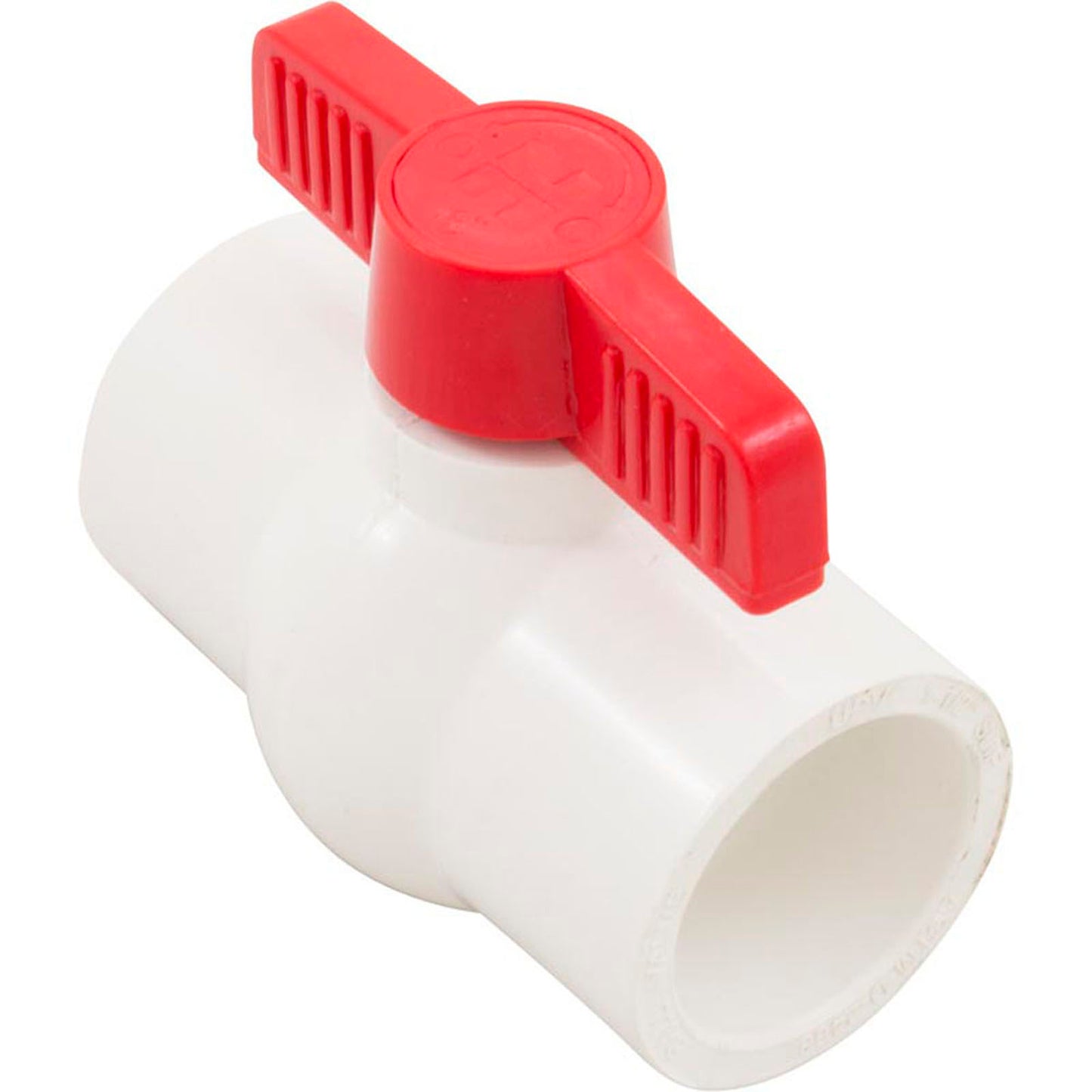 1 1/2" Pvc Compact Ball Vlvsoc Epdm Tpv White