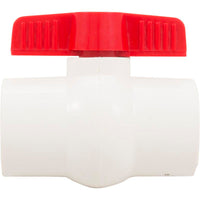 1 1/2" Pvc Compact Ball Vlvsoc Epdm Tpv White