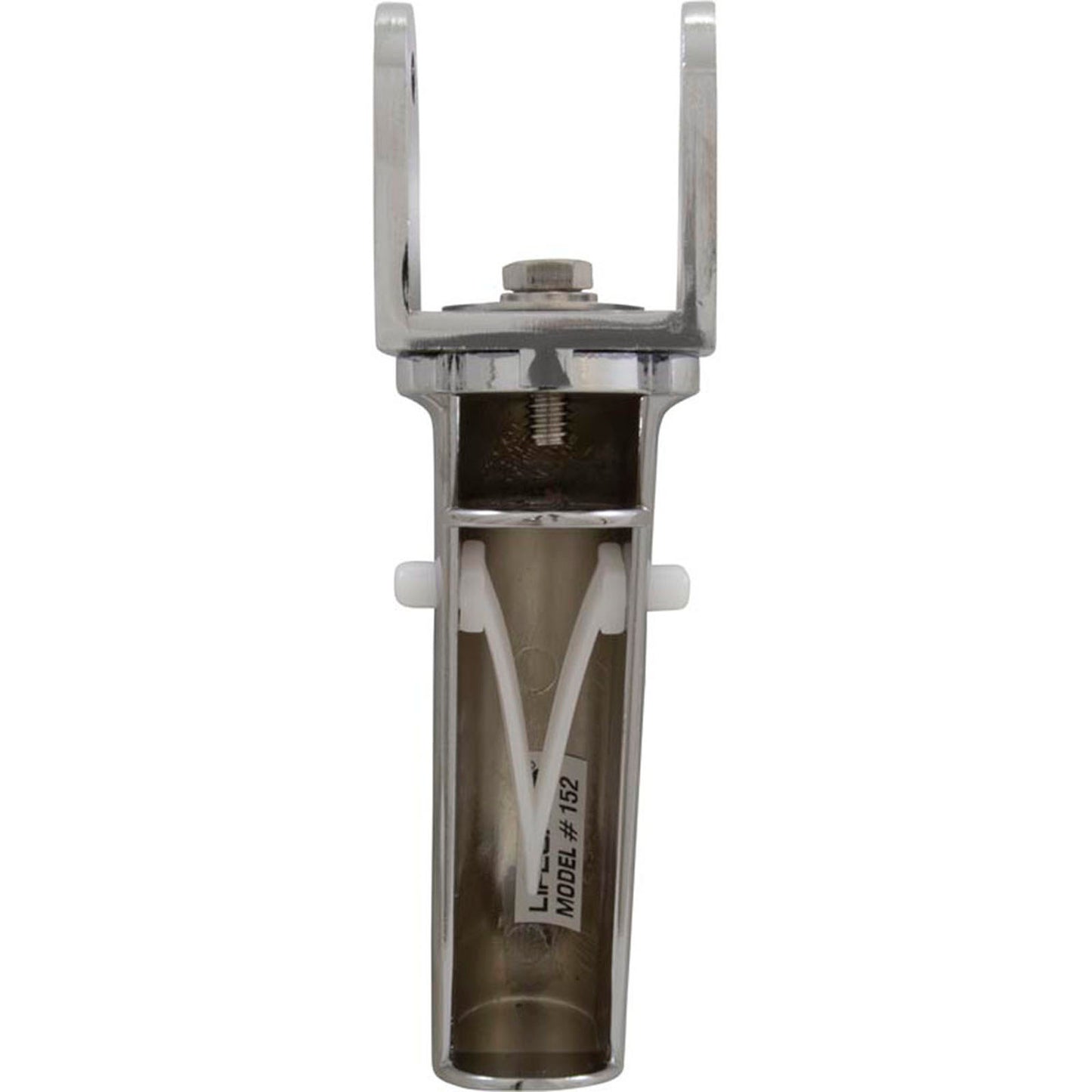 Mango giratorio n.° 152 a granel, a presión, con metal cromado, cantidad 1