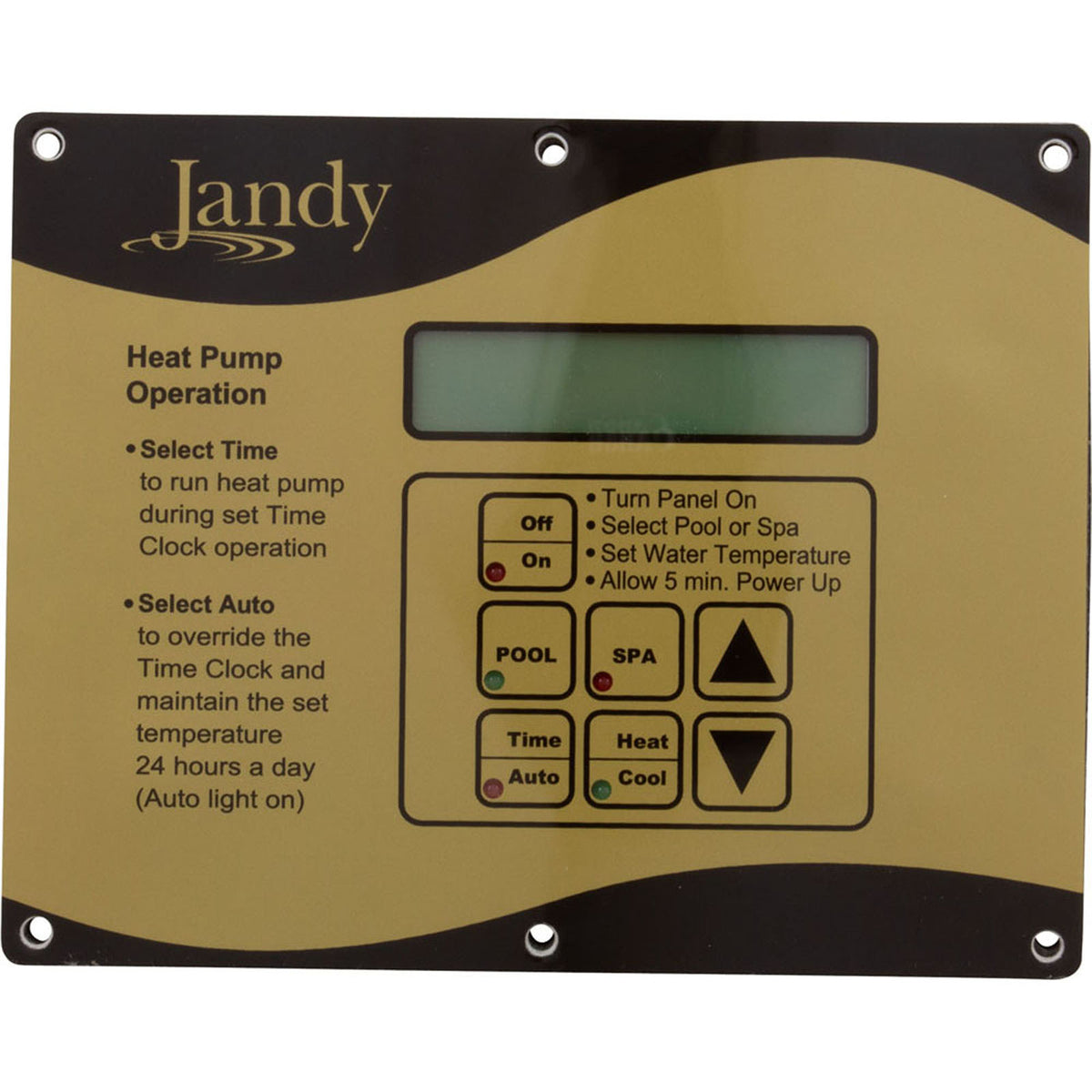 Jandy Pro Series Control Panel 7 Button (2002-2006)