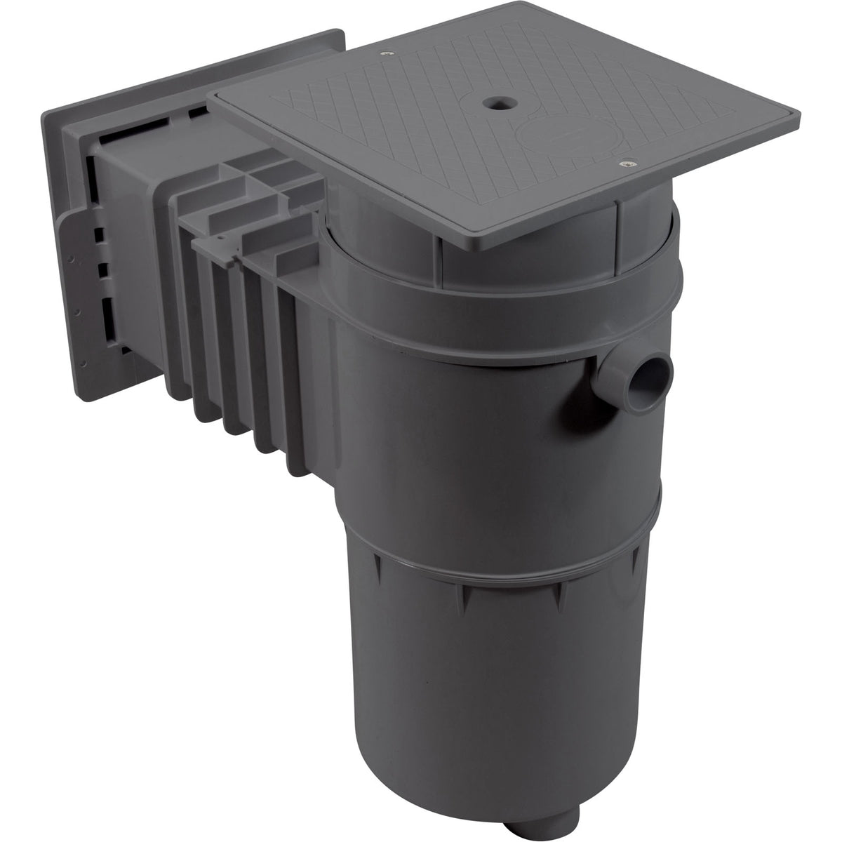 2 In Auto-Skim Dark Gray, Square Lid