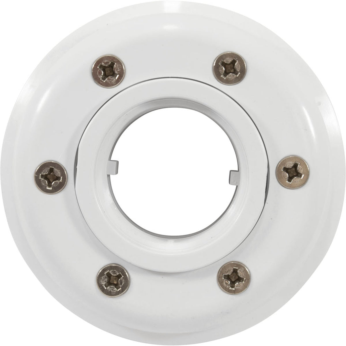 Inlet Fitting, 2"s, PVC, For Vinyl, w/ Face Plate
