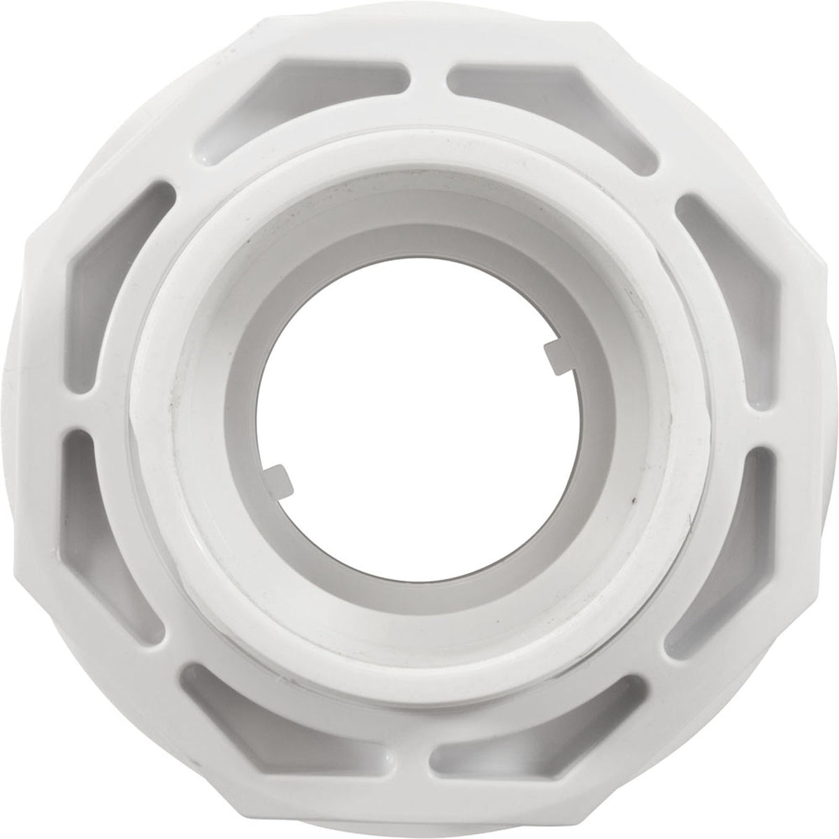 Inlet Fitting, 2"s, PVC, For Vinyl, w/ Face Plate