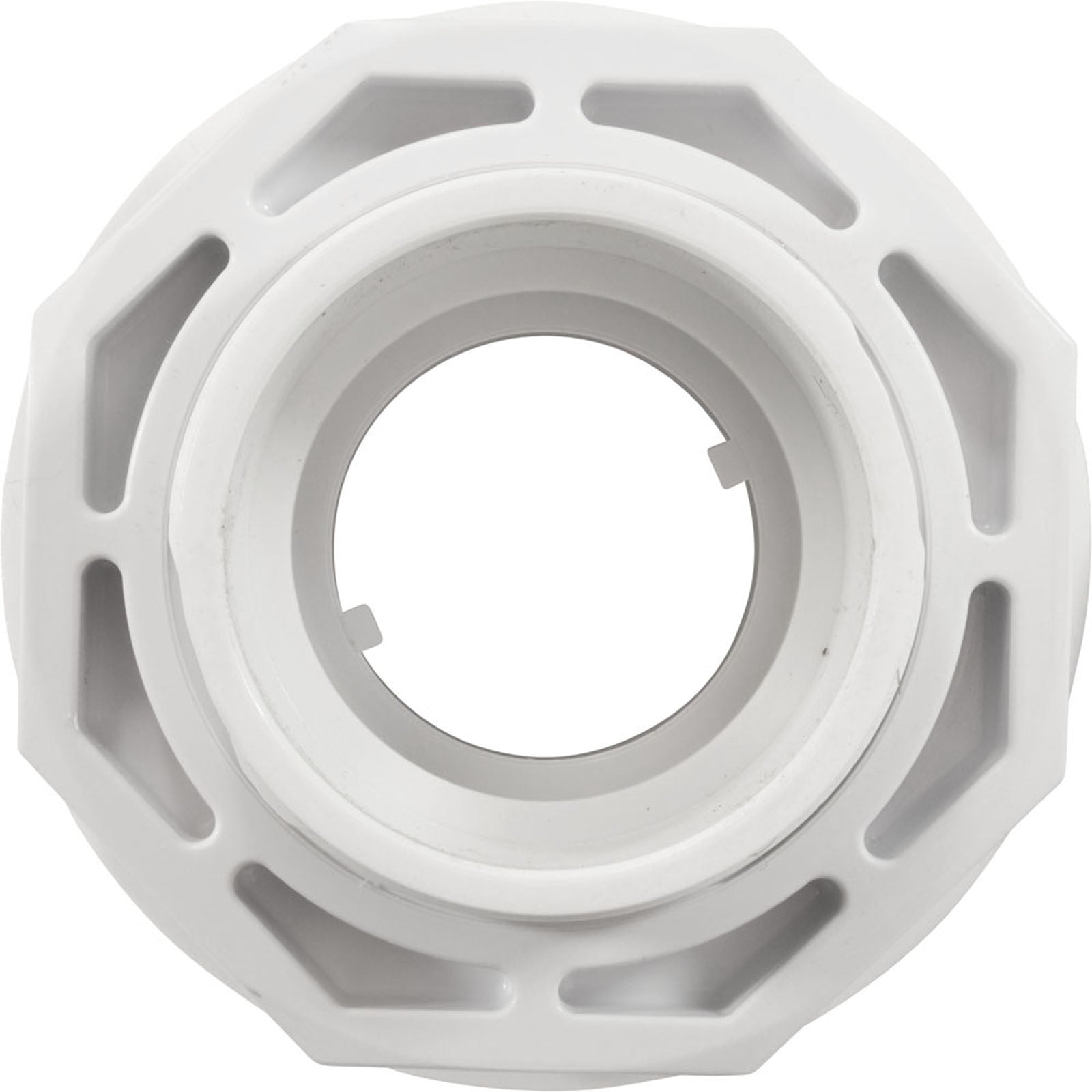 Inlet Fitting, 2"s, PVC, For Vinyl, w/ Face Plate