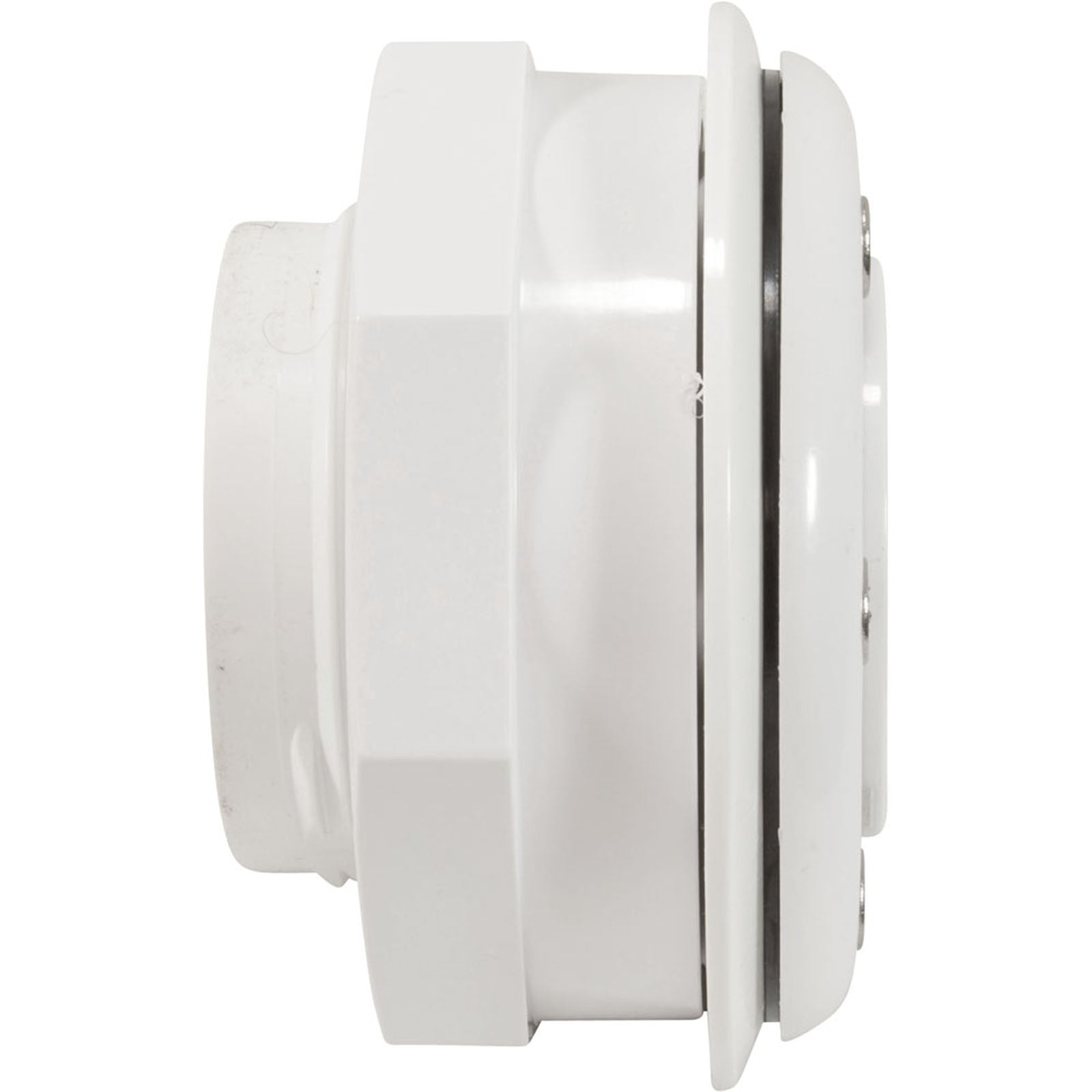 Inlet Fitting, 2"s, PVC, For Vinyl, w/ Face Plate