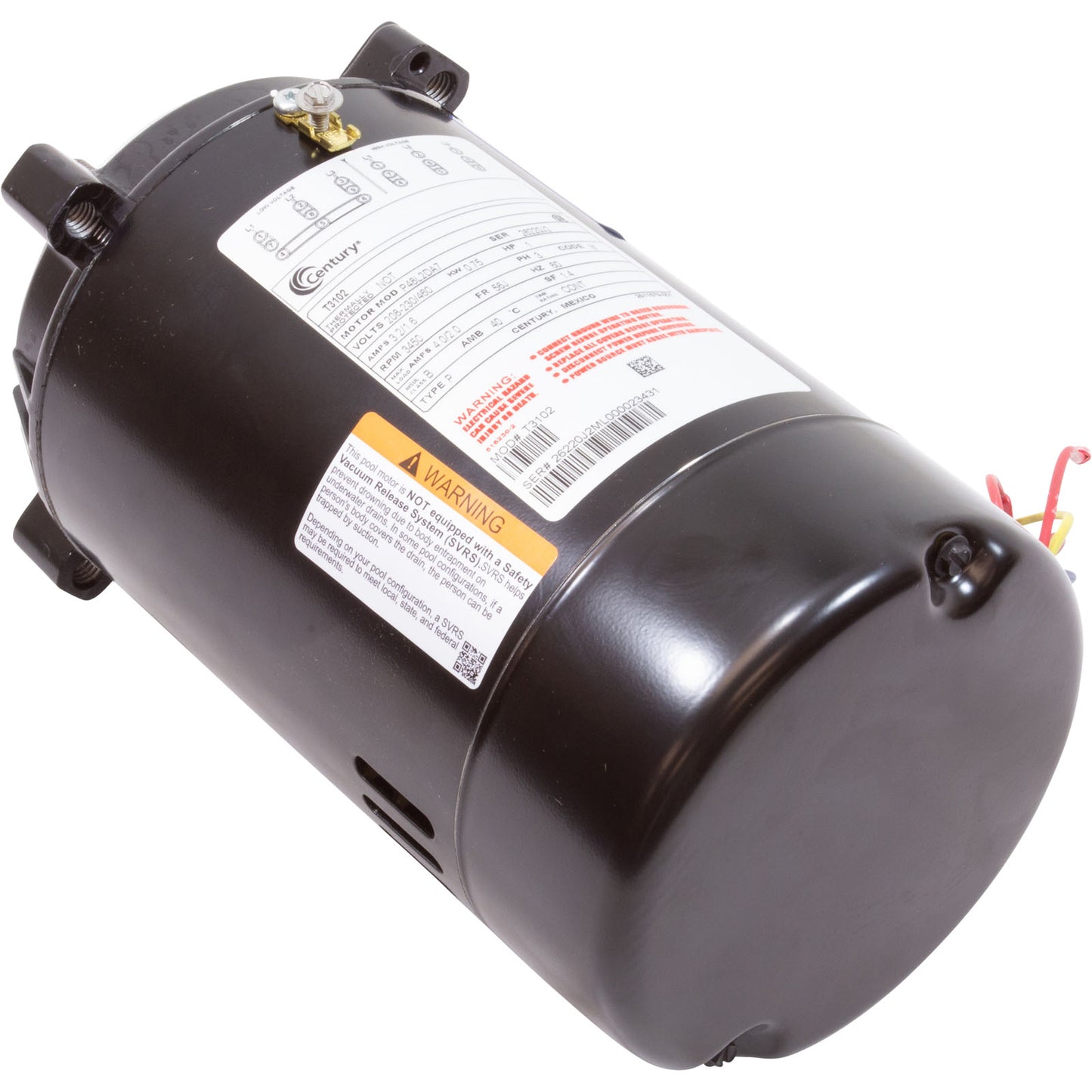 Mtr, Cent, 1Hp, 208-230/460V, 3Ph, 1-Sp, Sf1.4, 56Jfr 3450Rpm