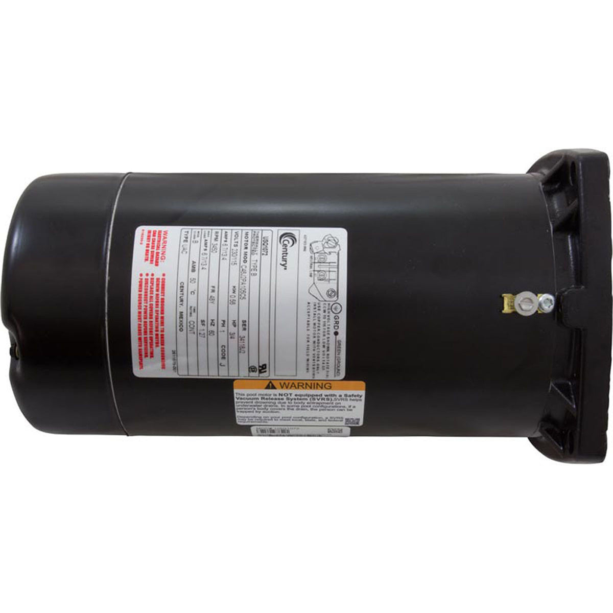 Mtr, Cent, .75Hp, 115/230V, 1-Sp, Sf1.27, 48Yfr