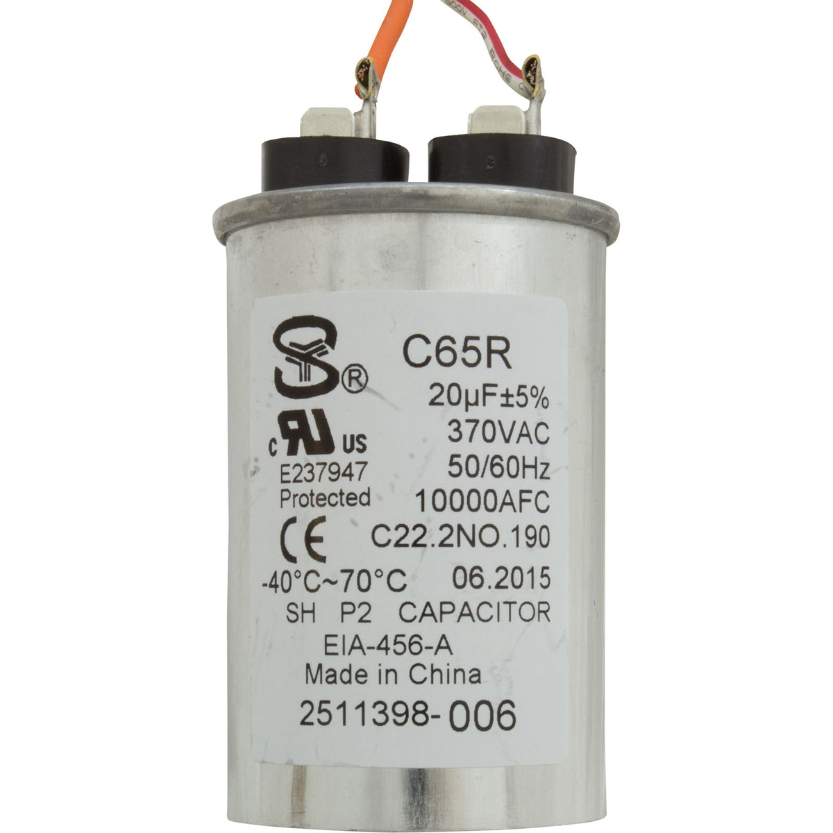 Motor, Cent, 2Hp, 230V, 1-SP, Sf1.1, 48Yfr