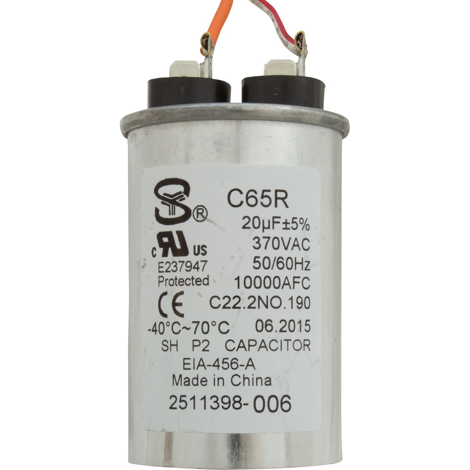 Motor, Cent, 2Hp, 230V, 1-SP, Sf1.1, 48Yfr