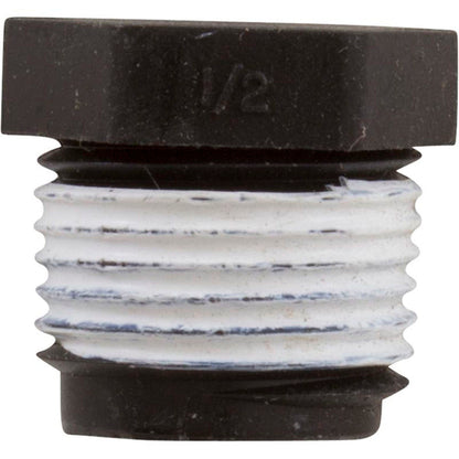 Tapón, tubo de 1/2" con cinta adhesiva