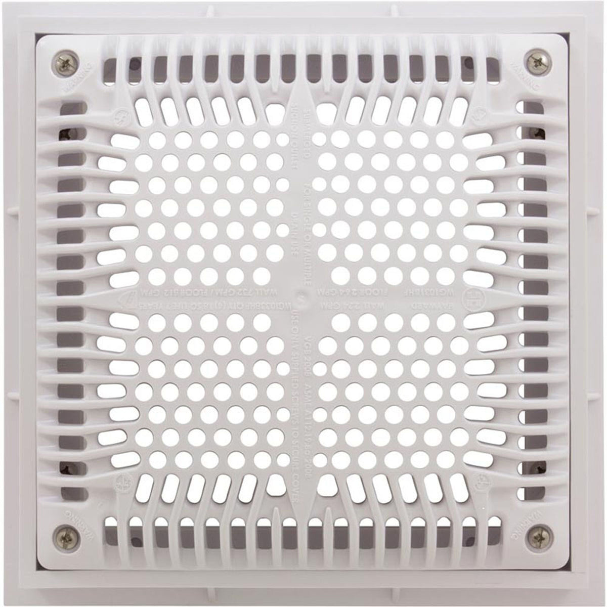 Frame & Cover 9" Sq High Flow 2 Pak