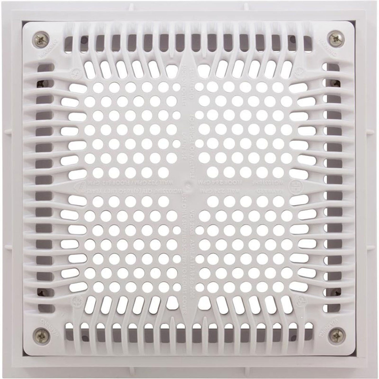 Frame & Cover 9" Sq High Flow 2 Pak