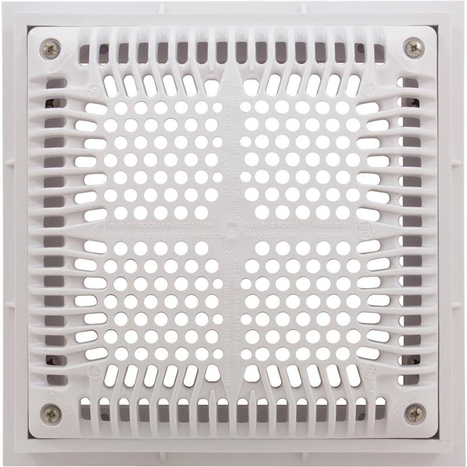 Frame & Cover 9" Sq High Flow 2 Pak