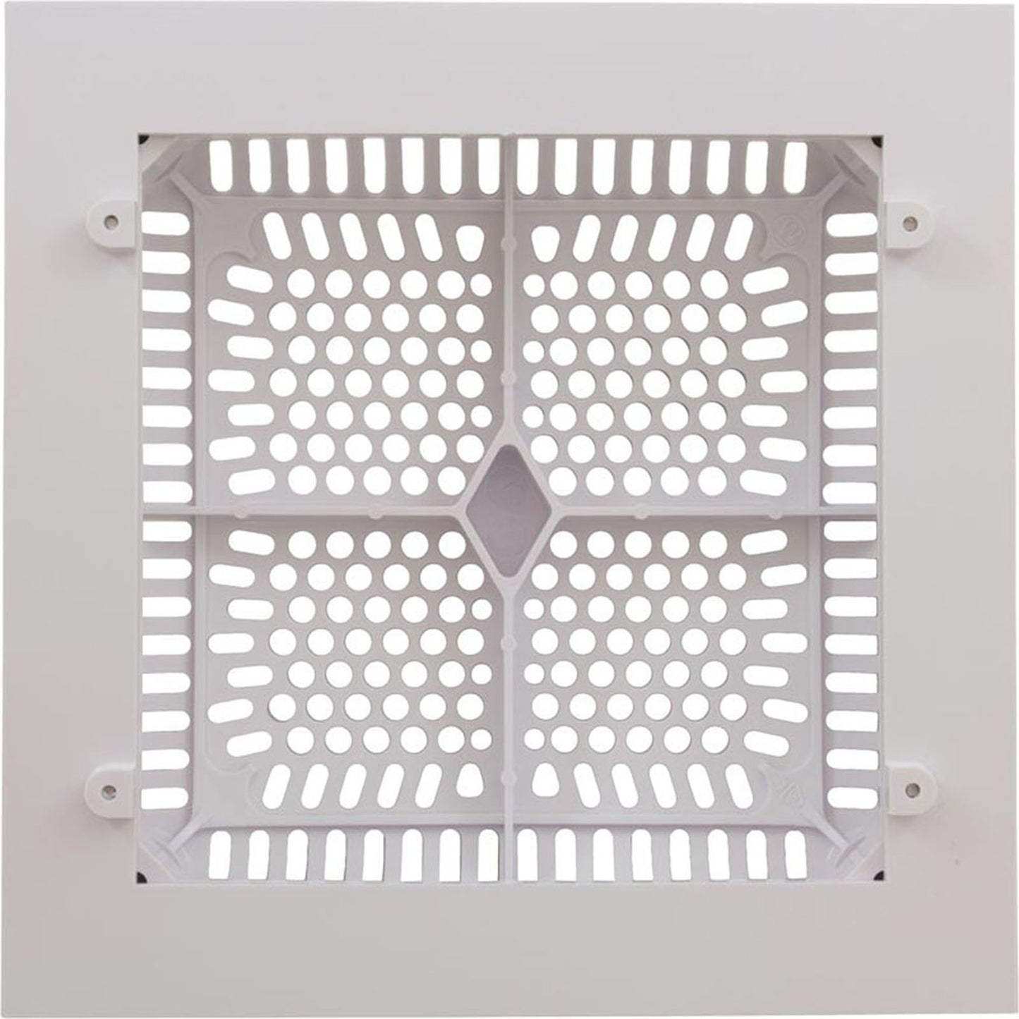 Frame & Cover 9" Sq High Flow 2 Pak