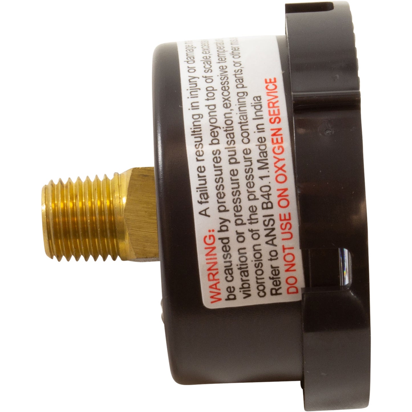 Manómetro Pentair, 1/4"mpt, 0-60 psi, montaje posterior