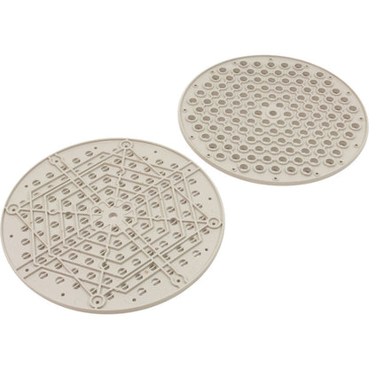 Tube Sheet Set, Hayward Perflex EC65/75, Top & Bottom