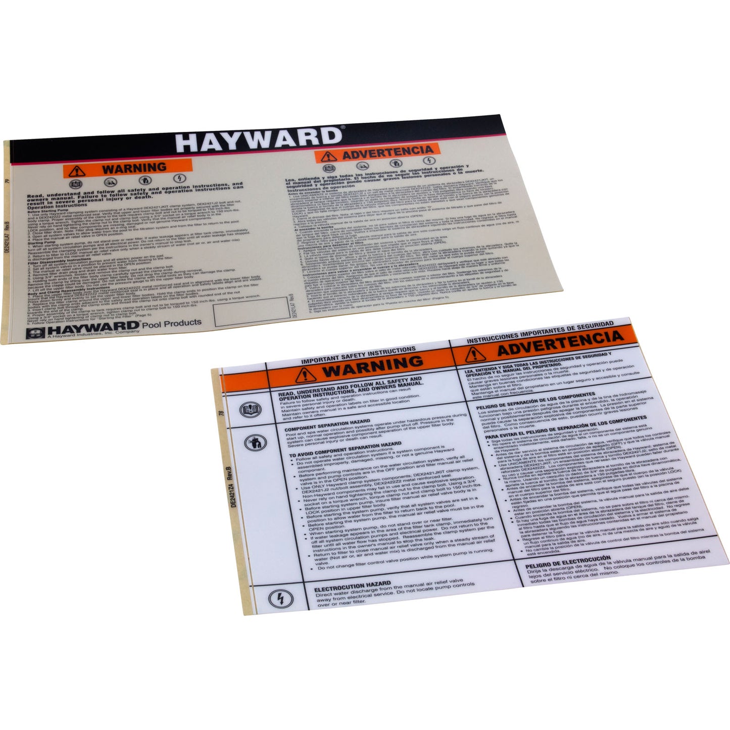 Clamp Ring Kit, Hayward Pro-Grid/Swim-Clear