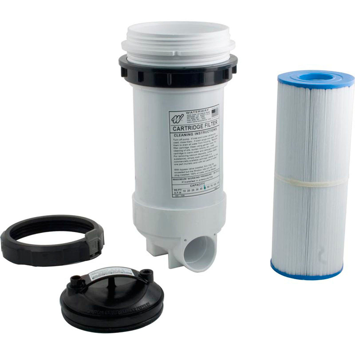 Cartridge Filter, Waterway Top Load, 50 sqft, 2" Slip