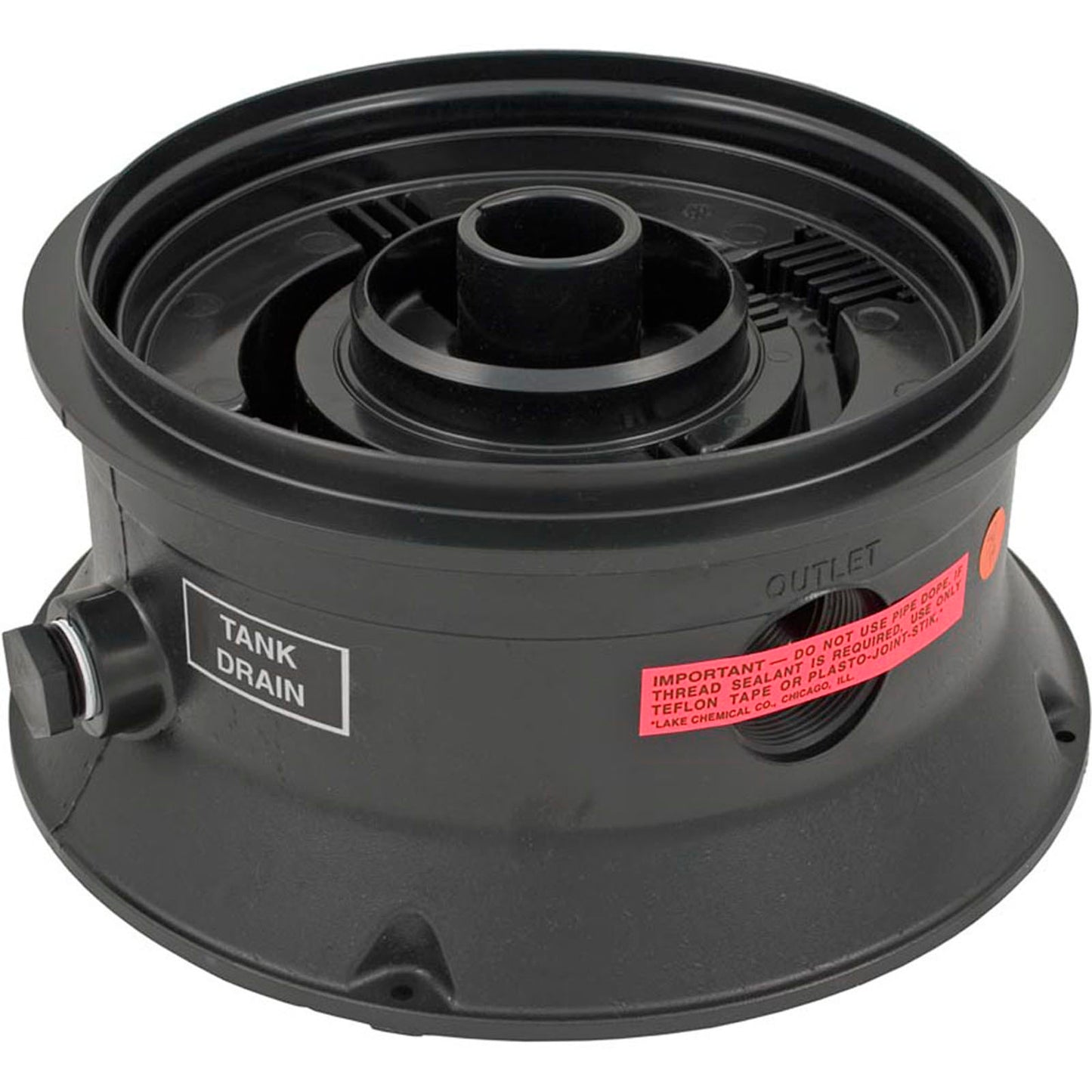 Tank Base, Pentair Sta-Rite PosiFlo/DE Separation, w/Plugs