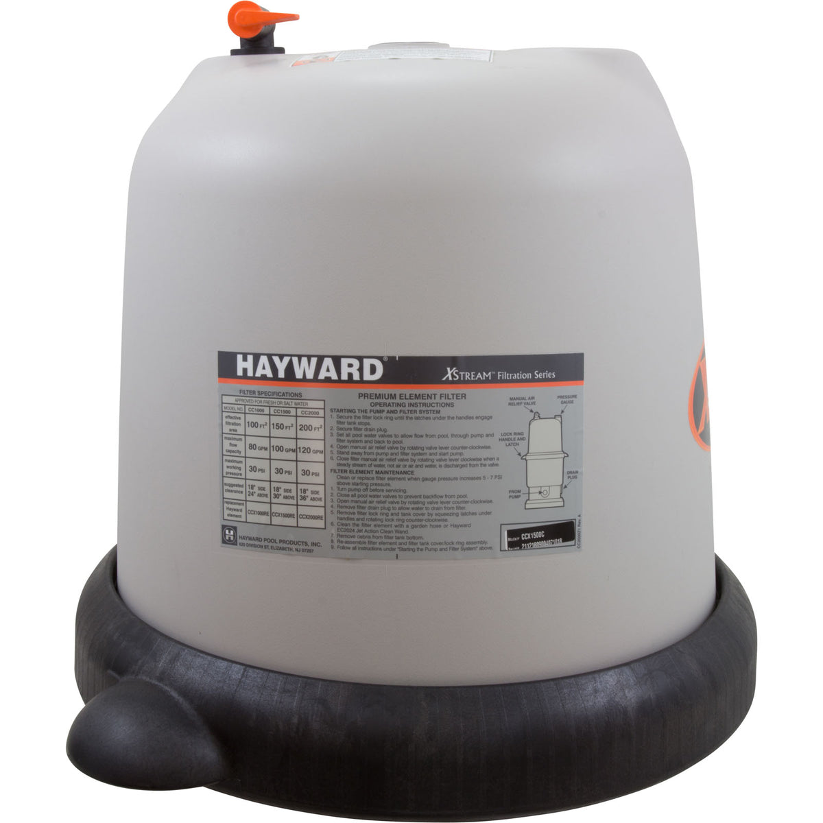 Tank Lid, Hayward XStream 150 sqft, with Lock Ring