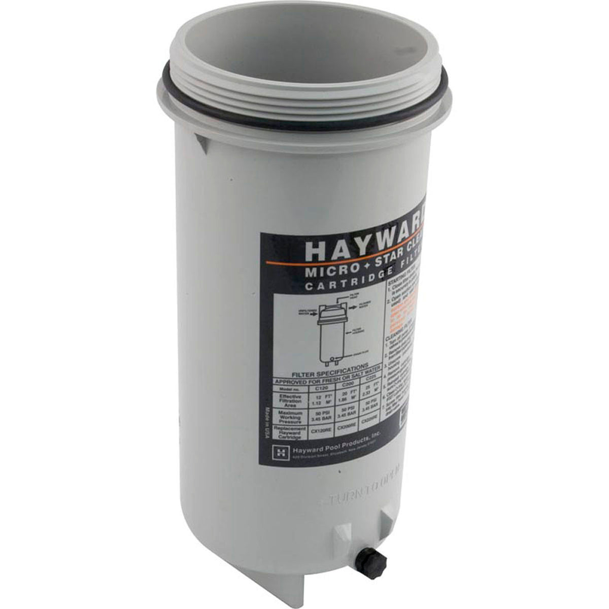 Tank Body, Hayward Microstar Clear