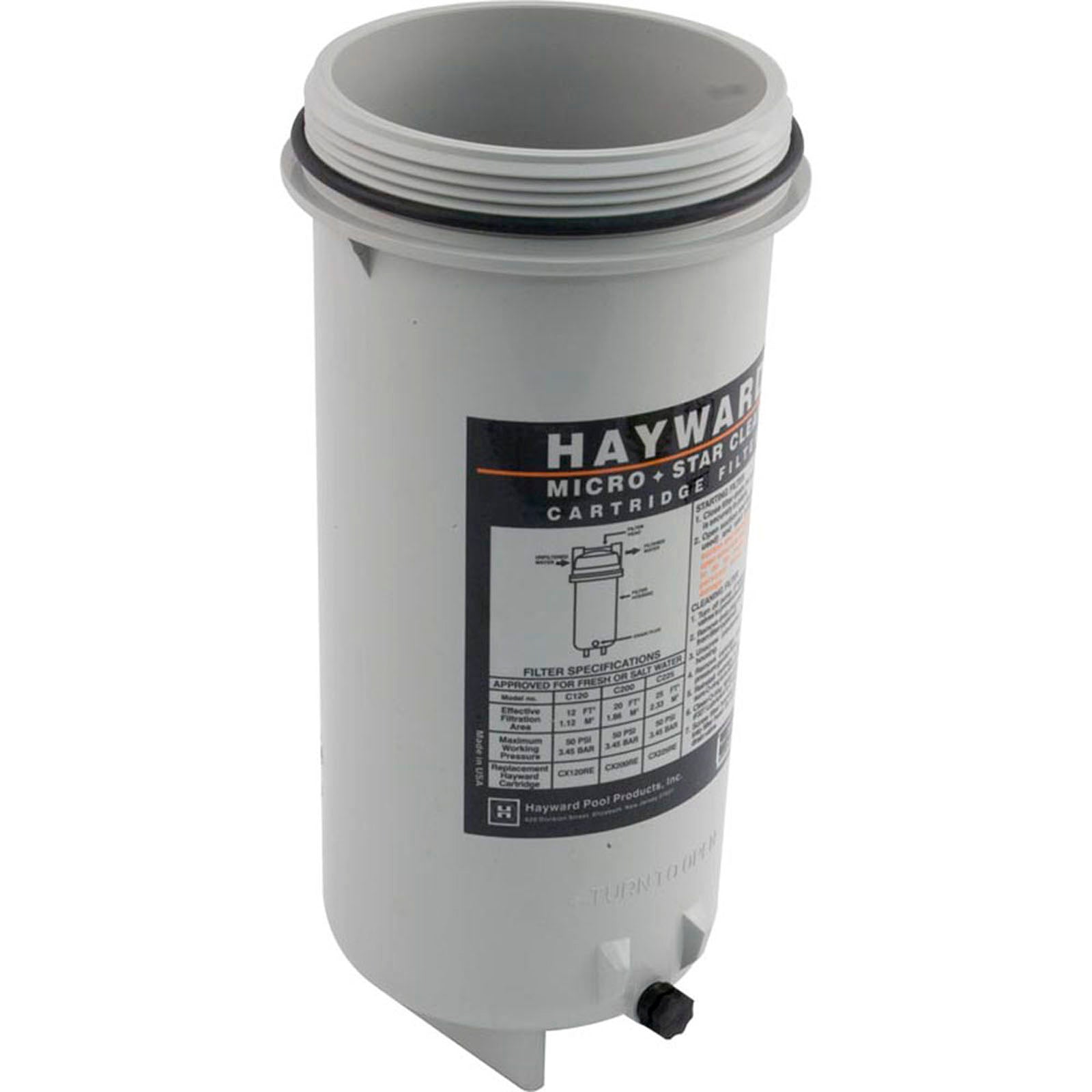 Tank Body, Hayward Microstar Clear