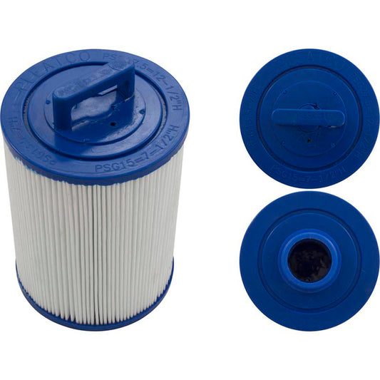 Cartucho, 15 pies cuadrados, altura, 1-1/2" de diámetro interior, 4-3/4" de diámetro, 6-1/2", 3 oz