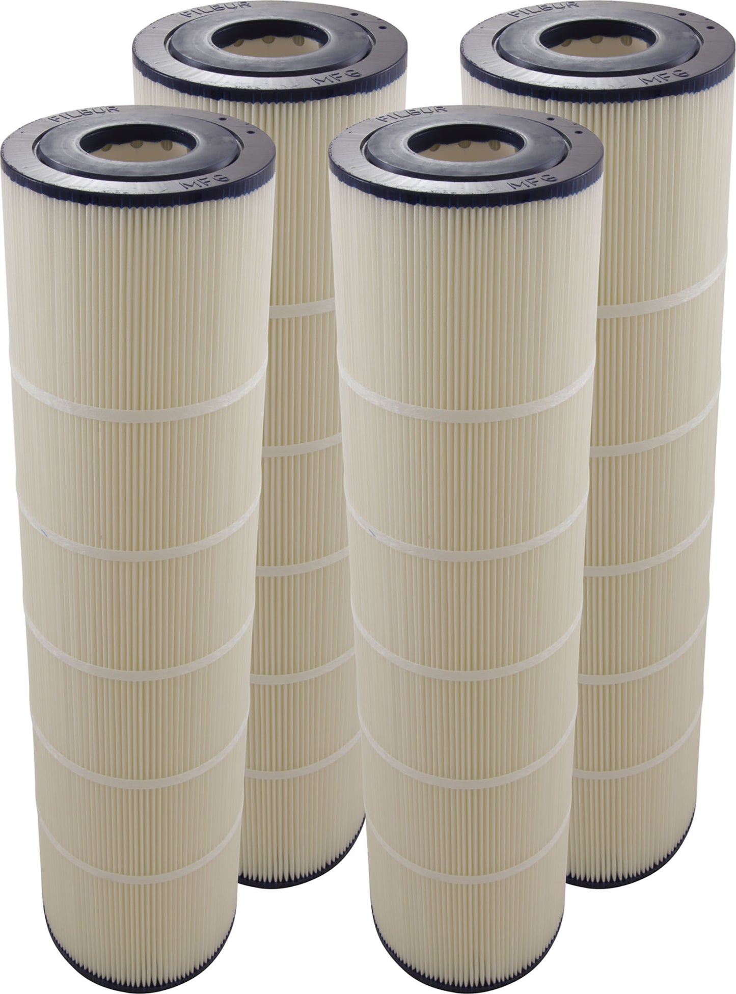 Cartucho, 125 pies cuadrados, 3" de diámetro exterior, 3" de diámetro exterior, 7", 32-1/16", PB, paquete de 4