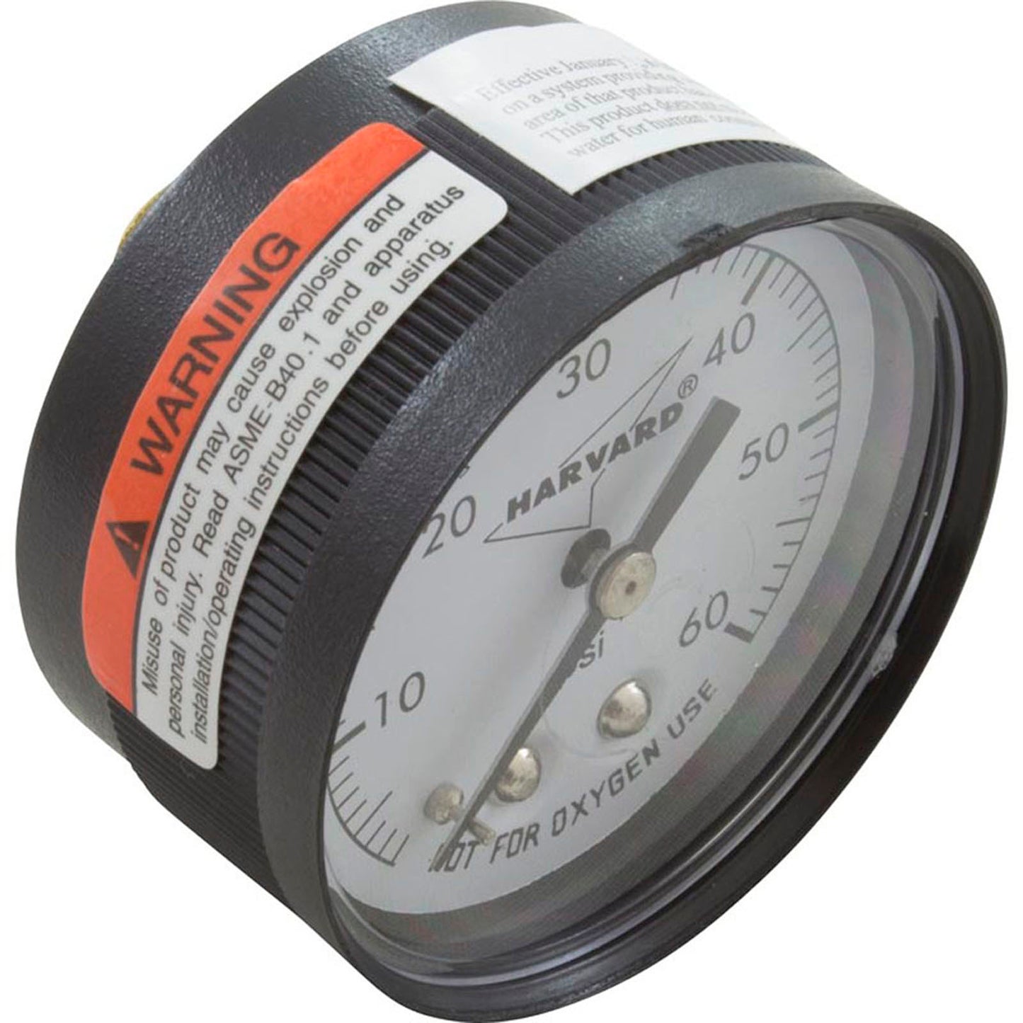 Manómetro, 1/4"mpt, 0-60 psi, montaje posterior, genérico
