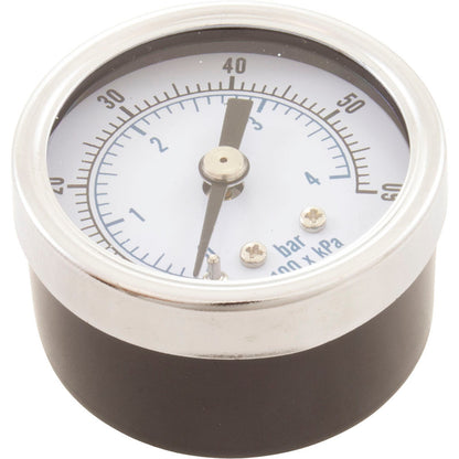 Pressure Gauge, 1/8"mpt, 0-60psi, Back Mount, Generic