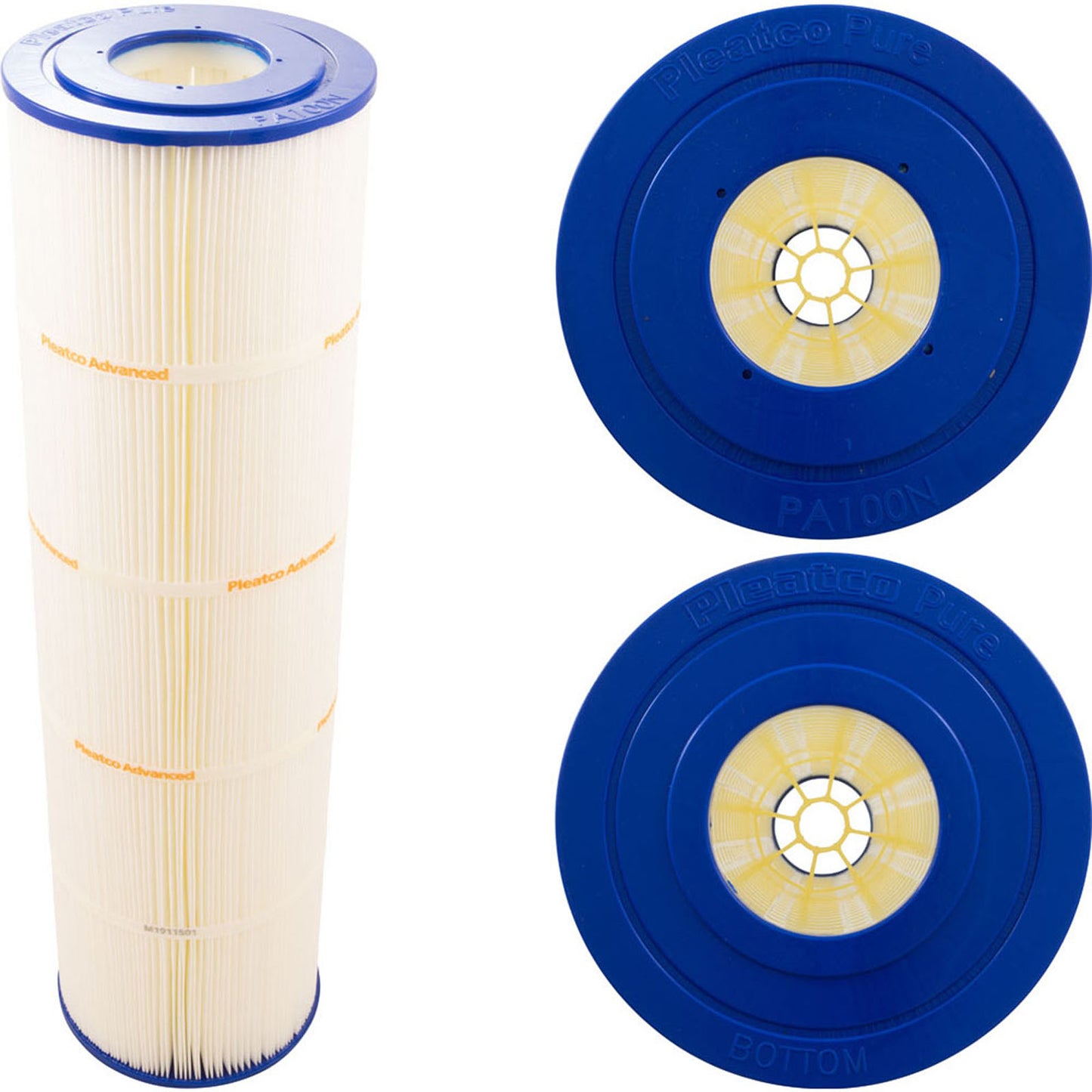 Cartucho, 100 pies cuadrados, 3" de diámetro exterior, 3" de diámetro exterior, 7", 25-1/2" de largo, 4 oz