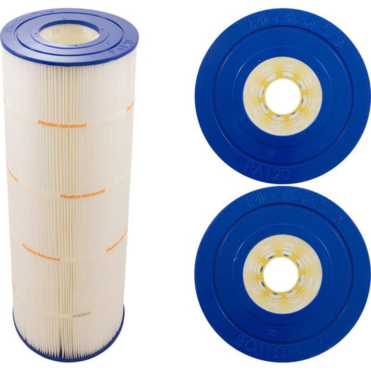 Cartucho, 120 pies cuadrados, 4" de exterior, 4" de exterior, 8-15/16", 23-1/4" de largo, 4 oz