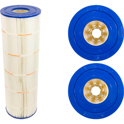 Cartouche, 175 pi2, 4 po extérieur, 4 po extérieur, 8-15/16 po, 28-3/16 po long, 4 oz