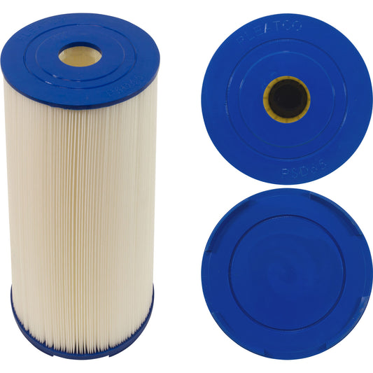 Cartucho, 65 pies cuadrados, caja, 2-1/16" de diámetro exterior, 7-1/2", 14-3/4" de largo, 3 oz