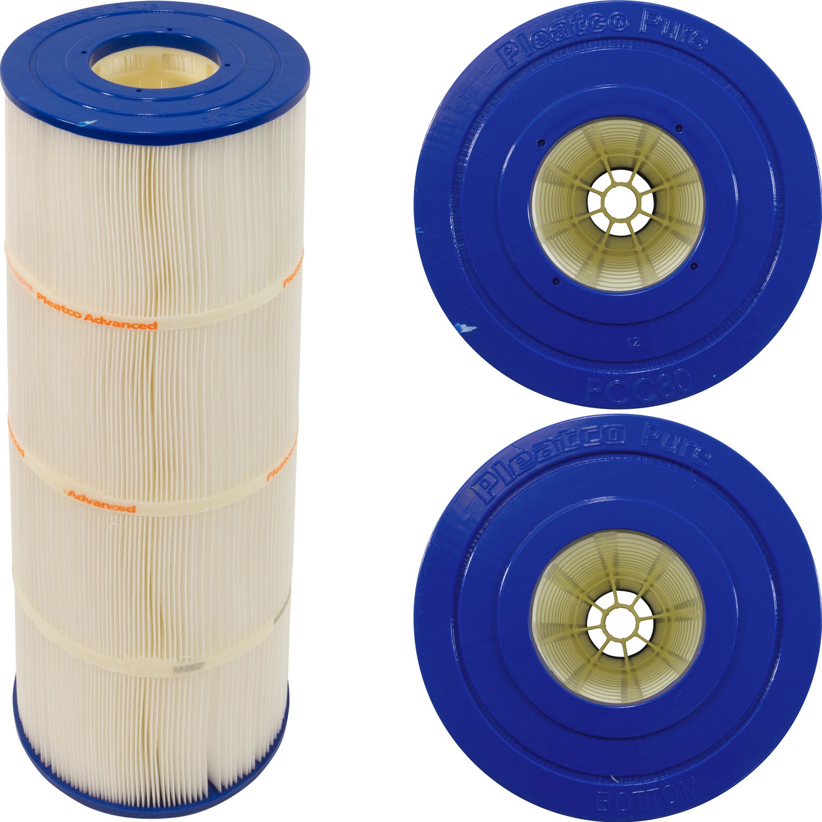 Pentair / Waterway Clean & Clear Plus / Crystal Water Replacement Cartridge - 80 Sq Ft (PCC80-PAK4) [4-Pack]