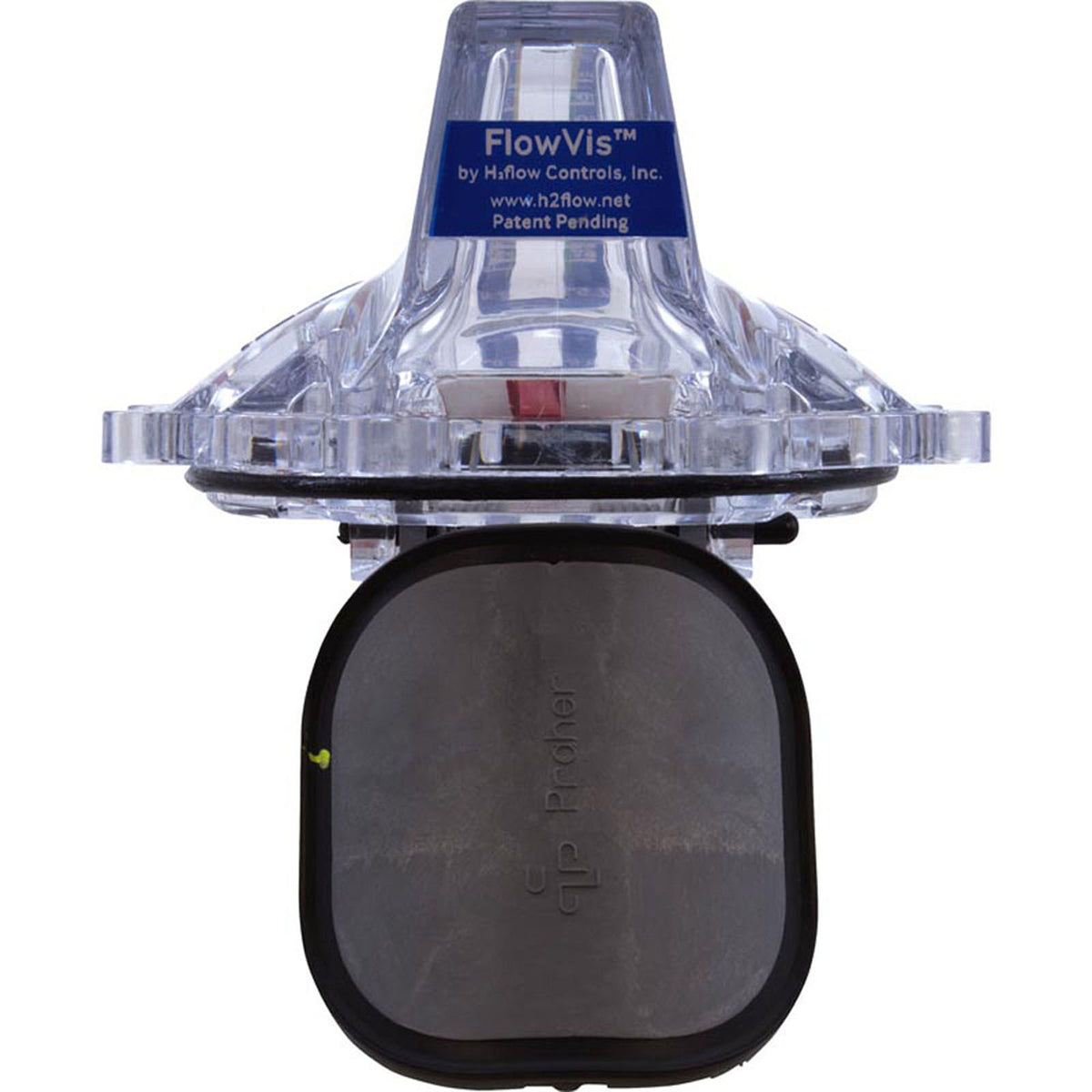 Flow Meter/Check Valve, FlowVis, Jandy/Praher Retro, 2"s/2-1/2"spg