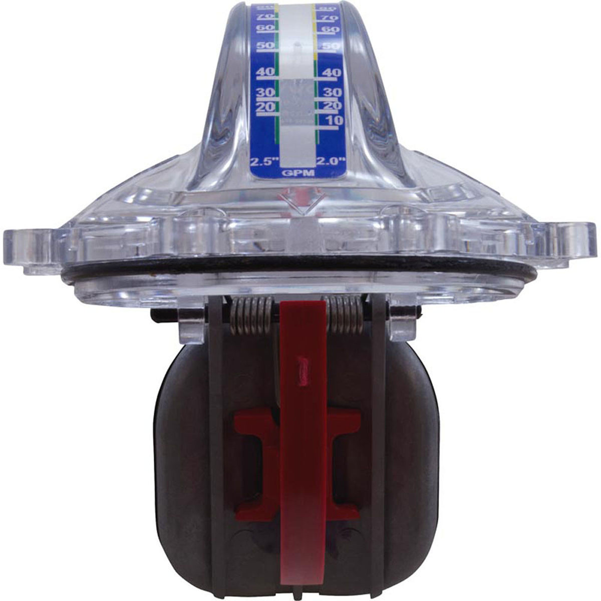 Flow Meter/Check Valve, FlowVis, Jandy/Praher Retro, 2"s/2-1/2"spg