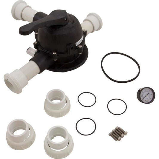 Multiport Valve, Jacuzzi 15VK-24, 1-1/2", 6 Pos, w/ Unions