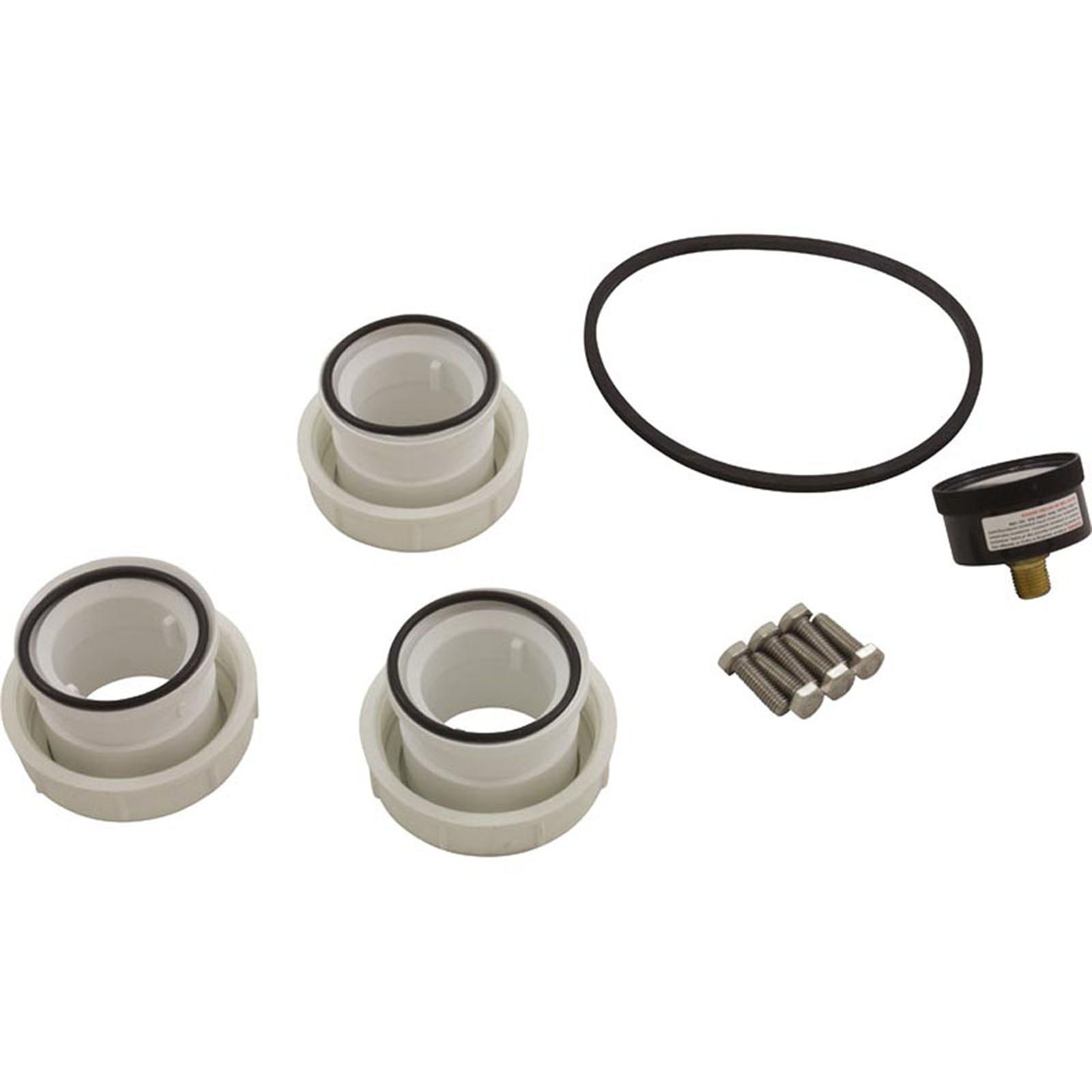Multiport Valve, Jacuzzi 15VK-24, 1-1/2", 6 Pos, w/ Unions
