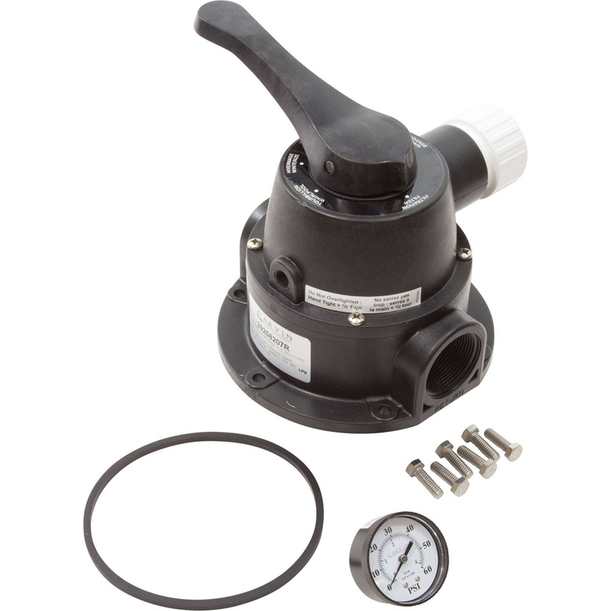 Multiport Valve, Carvin Jacuzzi DVK4, 1-1/2", 4 Position