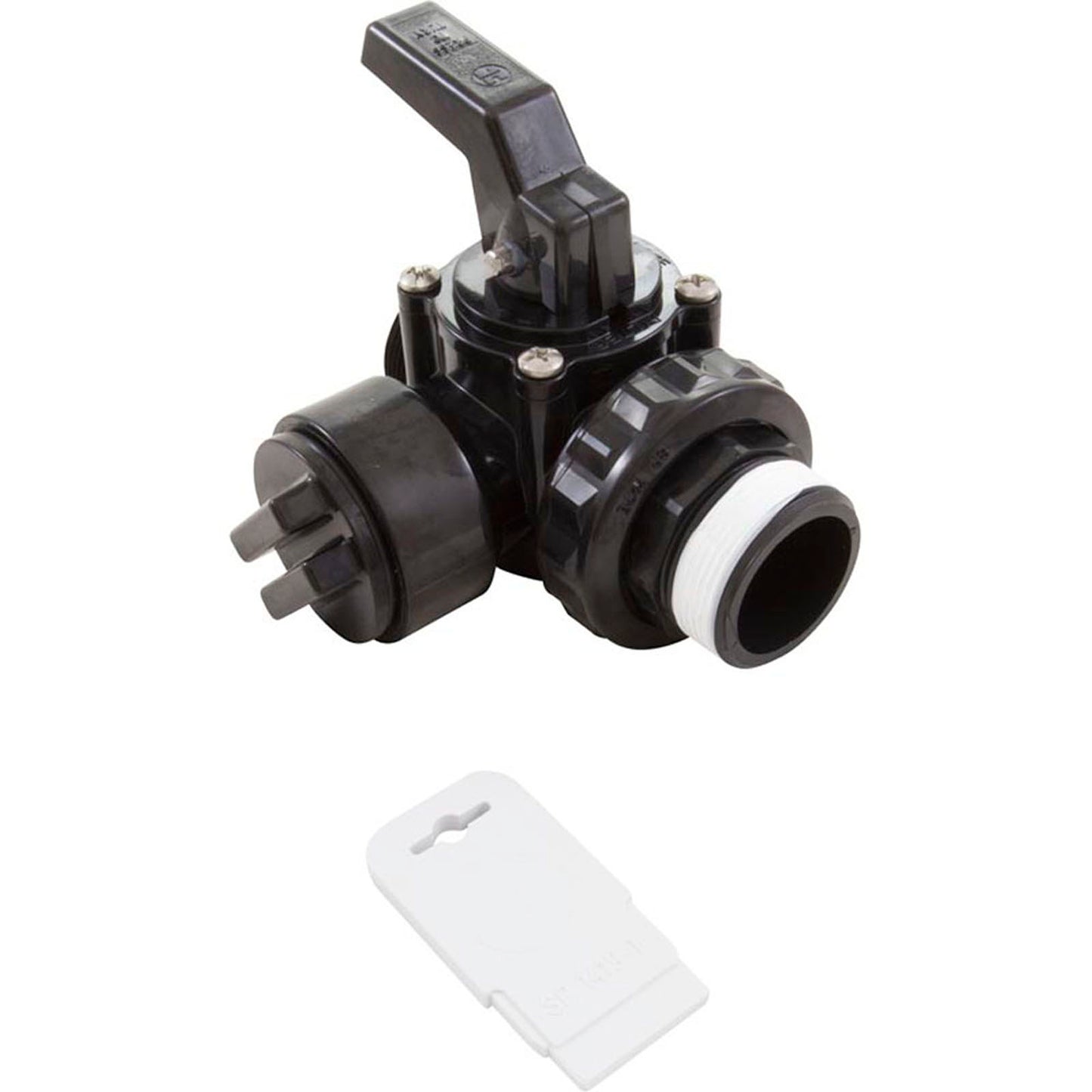 Ball Valve, Hayward Deluxe 3-Way, 1-1/2"mpt