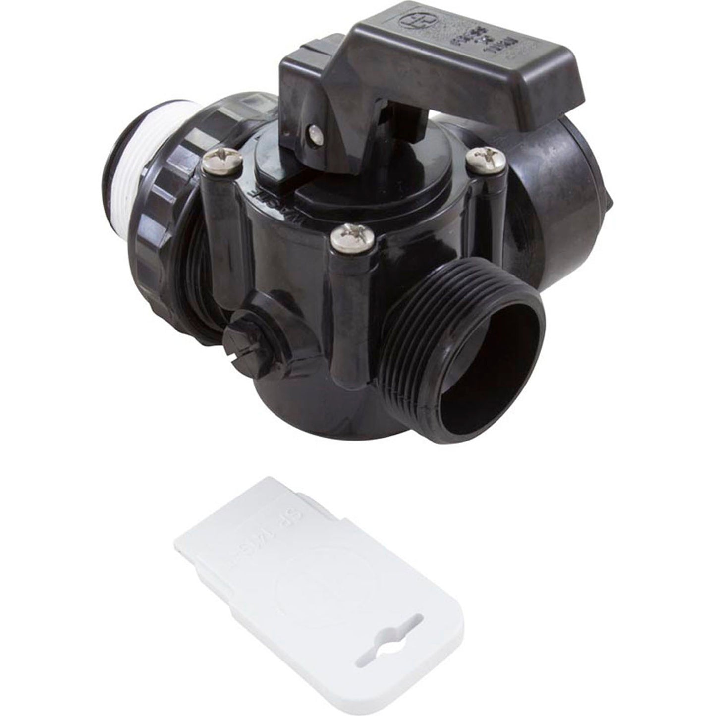 Ball Valve, Hayward Deluxe 3-Way, 1-1/2"mpt