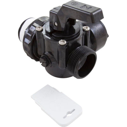 Ball Valve, Hayward Deluxe 3-Way, 1-1/2"mpt