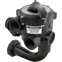 Multiport Valve, Hayward SP0710X62, 1-1/2", 6 Pos, w/Gauge